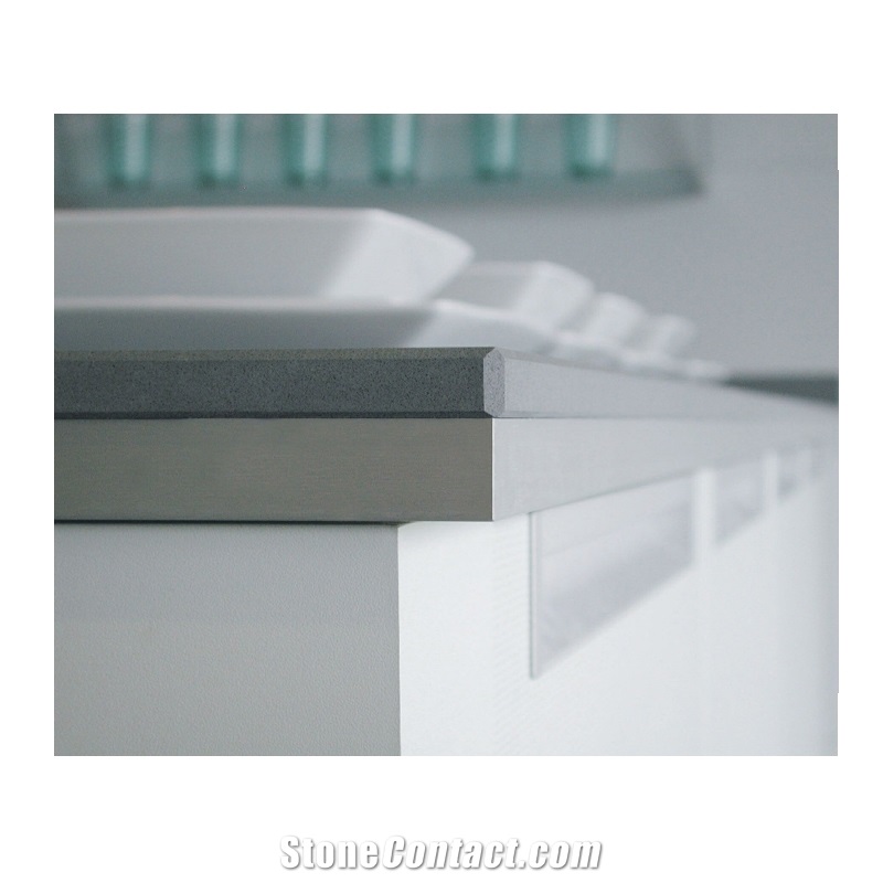 Artificial Pure Grey Quartz Countertop