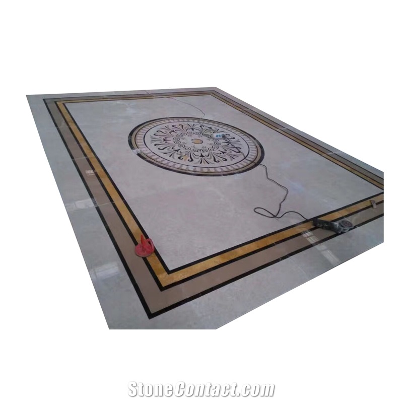Beautiful Marble Water Jet Medallion for Floor