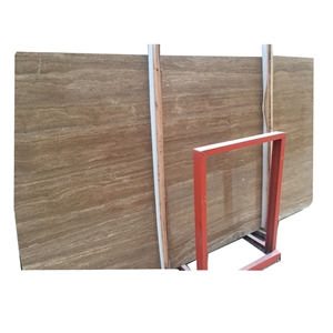Cheap Coffee Wooden Travertine Marble Tile Price