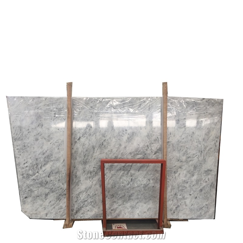 China White Lotus Polished Marble Slabs Good Price