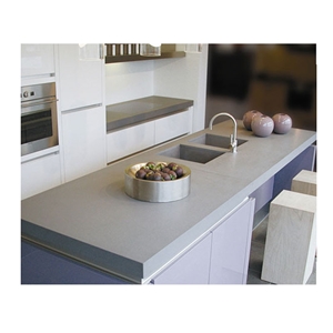 Grey Kitchen Quartz Counter Top