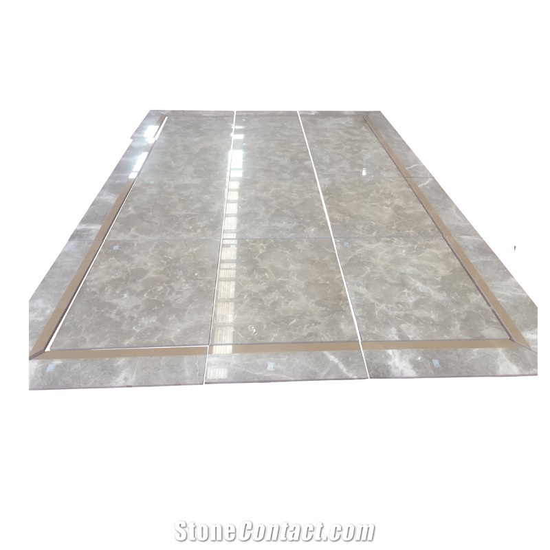 Square Marble Floor Water Jet Medallions