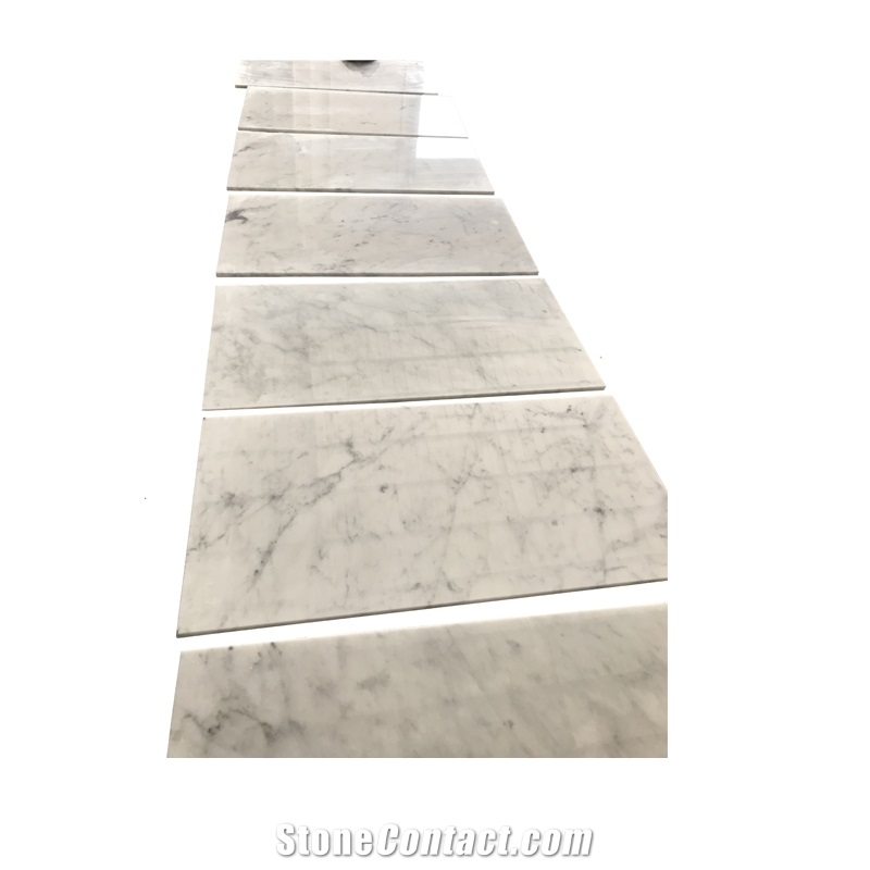 Super Thin Carrara Marble Tiles White