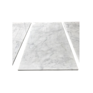 Super Thin Carrara White Marble Tiles Flooring