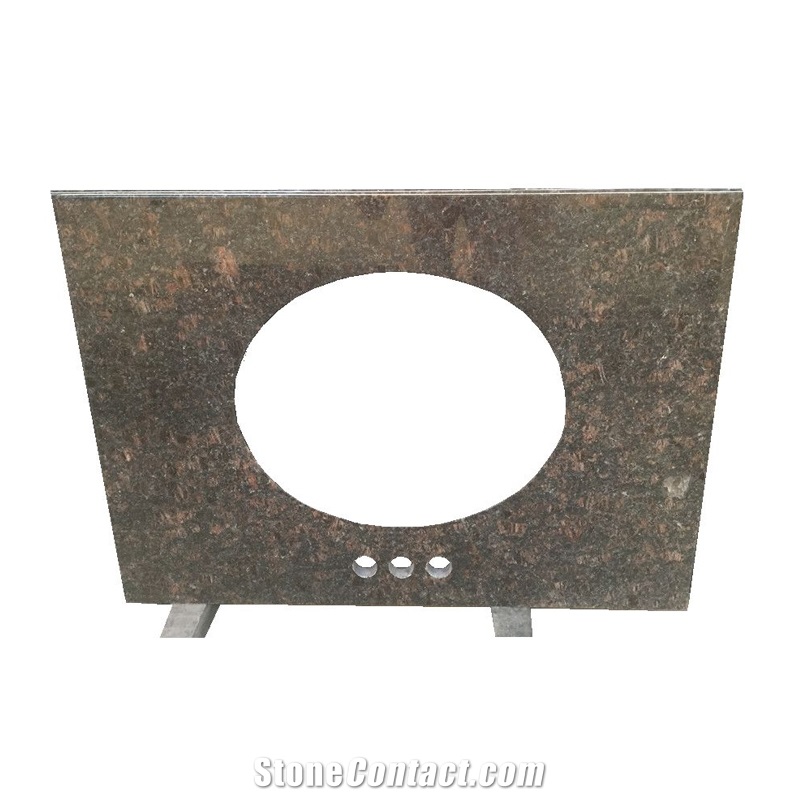 Tan Brown Granite Stone Kitchen Countertop