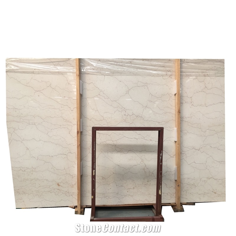 Turkey Shell Beige Marble Slab and Tiles for Floor