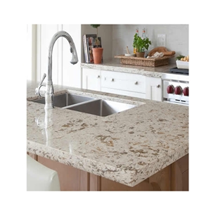White Quartz Epoxy Resin Stone Kitchen Countertop