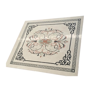 Wholesale Square Marble Water Jet Medallion
