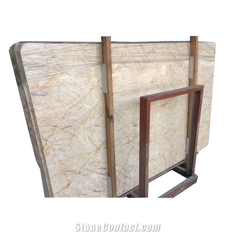Wholesales Polished Golden Spider Yellow Marble