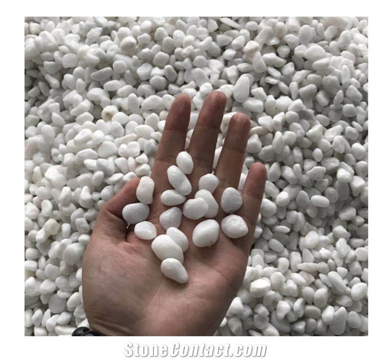 A Grade Snow White Tumble Pebbles Stone