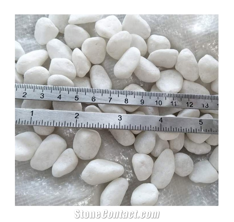 A Grade Sparle Dolomite Snow White Tumble Pebbles