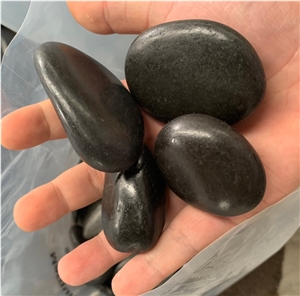 China Cheapest Black Pebble Polished