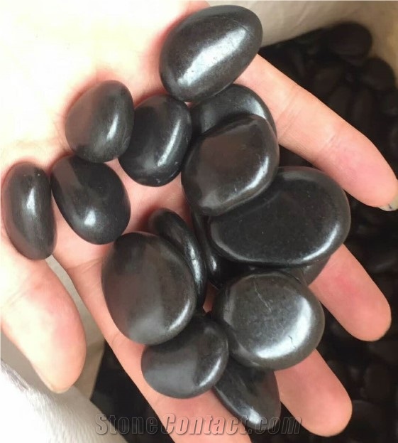 China Cheapest Black Pebble Polished