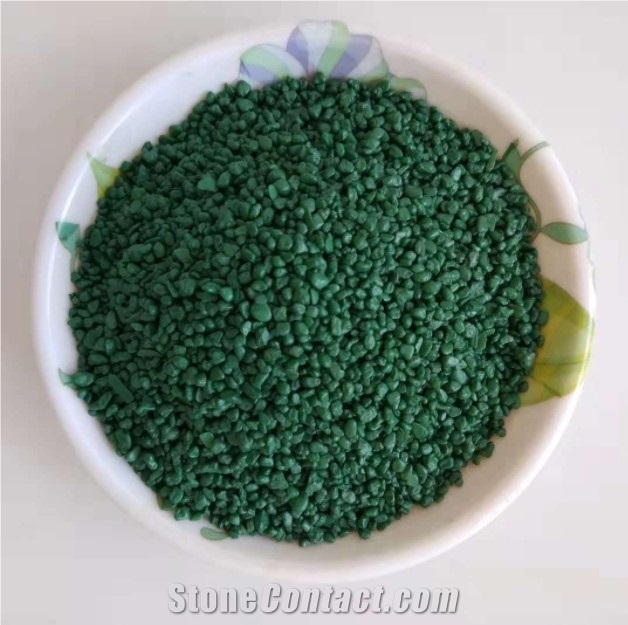 Colored Crushed Ceramic Aggregate for Flooring