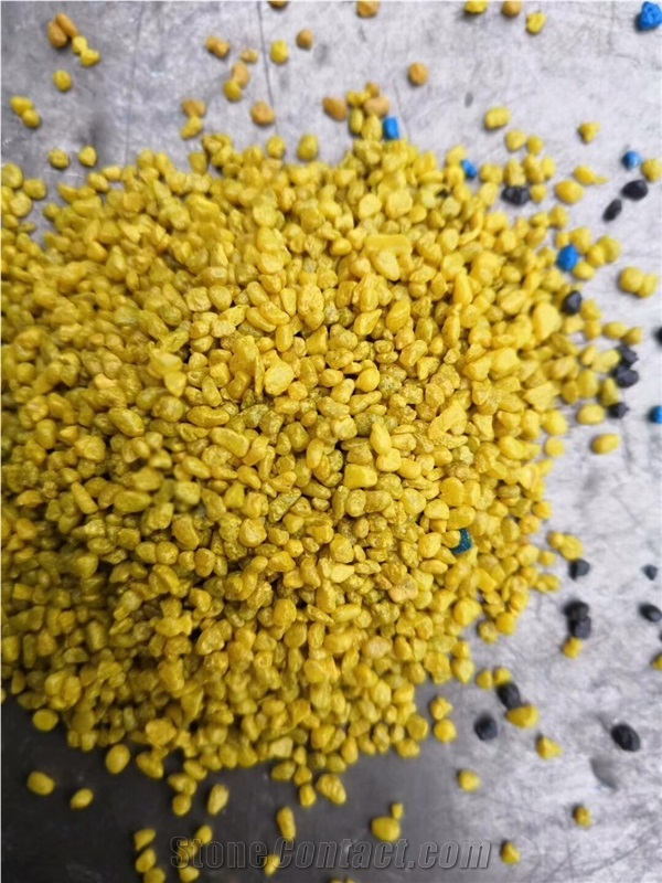 Colored Crushed Ceramic Aggregate for Flooring