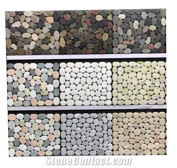 River Pebbles Stone Decoration Mosaic Tiles
