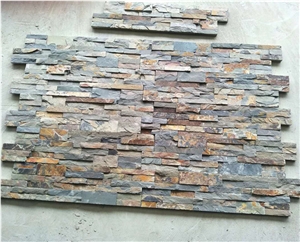 Rusty Color Slate Veneer Panel Wall Cladding Panel