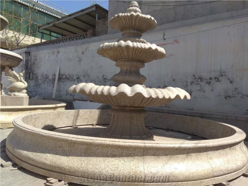 The Natural Marble Hand Carved Park Water Fountain