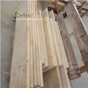 Bullnosed Travertine Stairs Steps for Outdoor