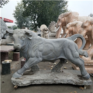 Bull Cattle Ox Handcarved Statues Sculptures