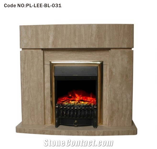 Simple Modern Marble Fireplace Mantel Hearth