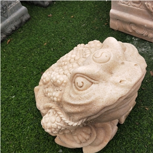 Toads Statues Animal Hand Carved Sculptures
