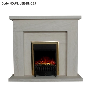 White Modern Fireplace Surround Hearth Mantel
