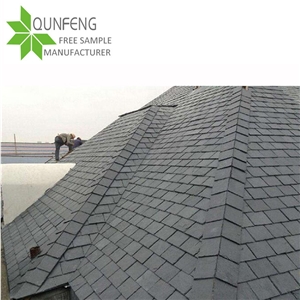 China Natural Stone Covering Grey Slate Roof Tiles