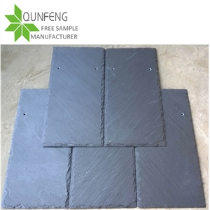 Natural Stone China Black Slate Roof Tiles