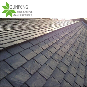 Natural Stone China Black Slate Roofing Tiles