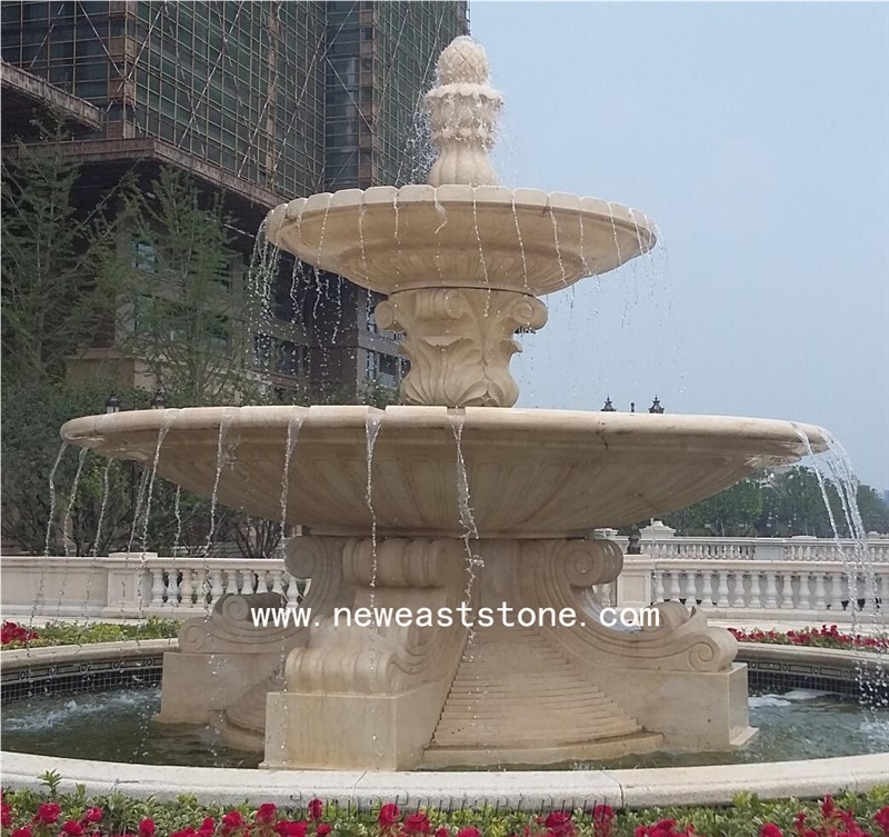 Large Sculptured Outdoor Marble Fountains on Sale