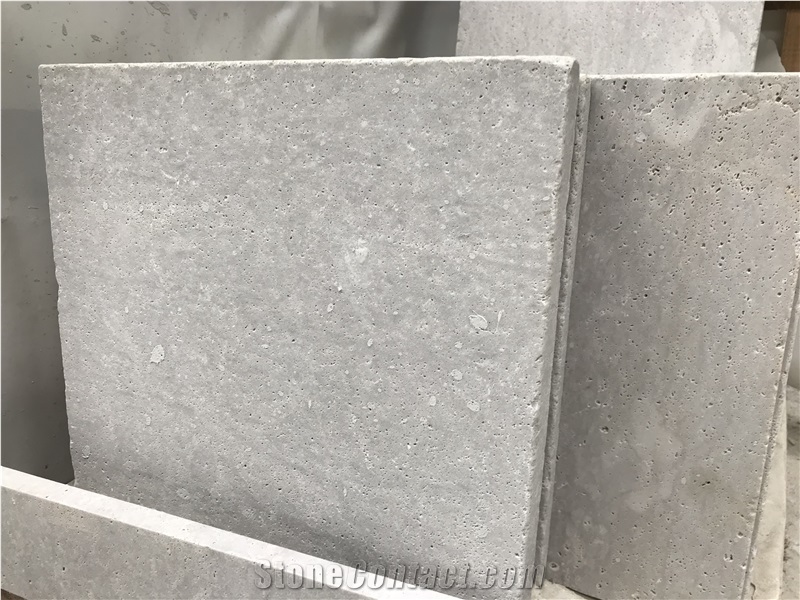 China Silver Ash Travertine Big Slabs & Tiles