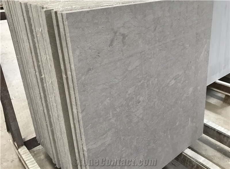 Chinese Silver Ash Grey Travertine Slabs and Tiles