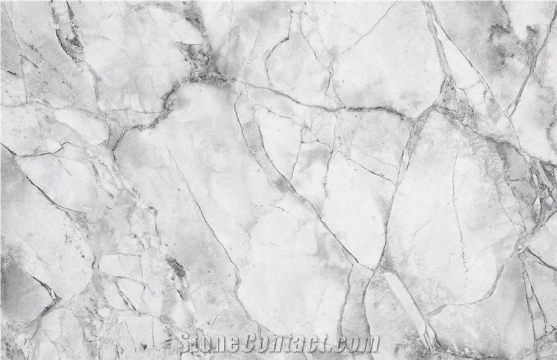 Super White Calacatta Grey Marble