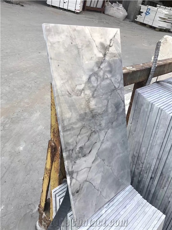 Super White Quartzite 1cm Flooring Walling Tiles