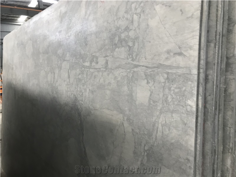Super White Quartzite Big Slabs 2cm Honed Polished
