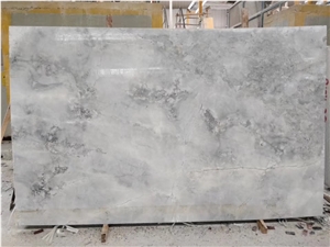 Super White Quartzite Big Slabs and Tiles 2.0cm