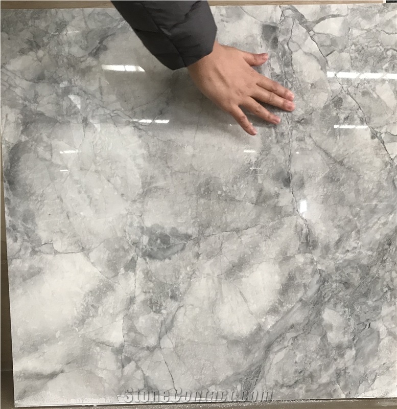 Super White Quartzite Flooring Walling Tiles 1cm