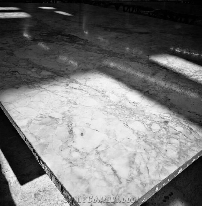 Super White Quartzite Marble Table Top