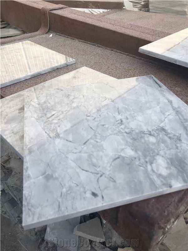 Superwhite Calacatta Quartzite 1cm Tiles