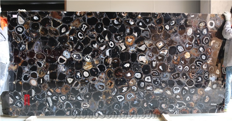 Villa Agate Black Wall Kitchen Backsplash Tiles