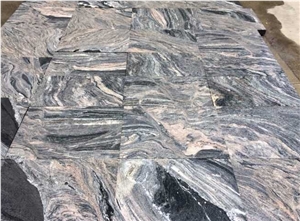 China Amazing Black Granite Polished Slabs Tiles