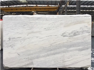 Crystal White Marble Tiles Slabs Wall Polished