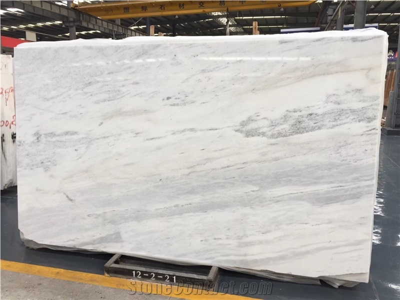 Crystal White Marble Tiles Slabs Wall Polished