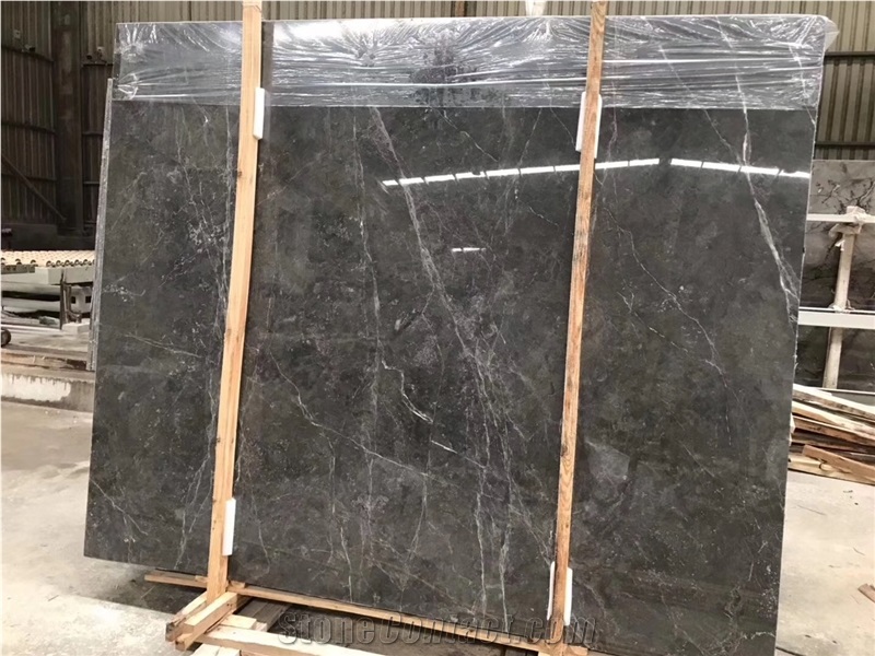 Hermes Grey Marble Stone Slabs Tiles Wall Floor