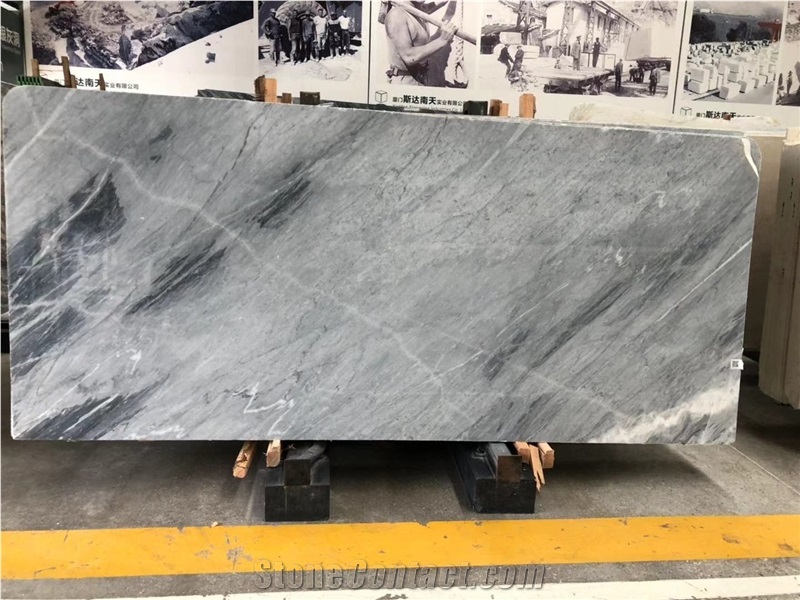 Carrara Grey/Nuvolato Classico Marble Slab