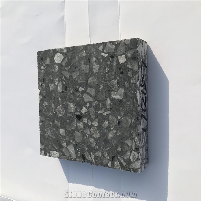 Dark Grey Terrazzo Tile, Cement Tile Sy171215-7
