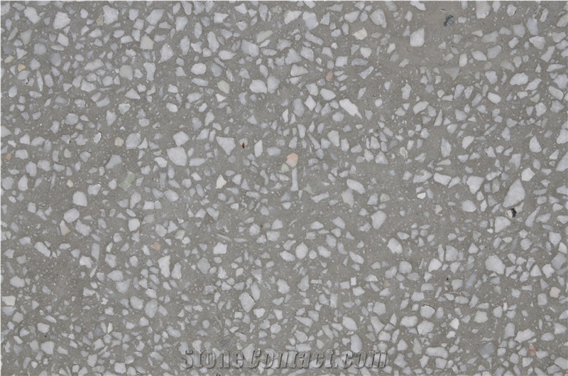 Grey Terrazzo Sy2084 Floor Honed Tile, Cement