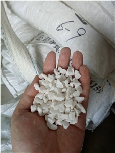 Pure White Marble Crushed Stone Chips 6-9mm