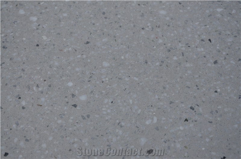 Sy0347a Light Grey Terrazzo Tile, Cement Tile
